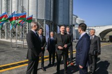 Президент Ильхам Алиев принял участие в открытии завода по переработке ячменя ООО Promalt в Имишли (ФОТО)