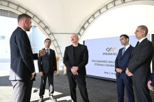 Президент Ильхам Алиев принял участие в открытии завода по переработке ячменя ООО Promalt в Имишли (ФОТО)