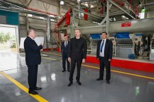 Президент Ильхам Алиев ознакомился с деятельностью хлопкоперерабатывающего завода в Сабирабаде (ФОТО)