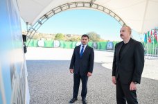 Президент Ильхам Алиев заложил фундамент Джебраильской городской мечети (ФОТО)