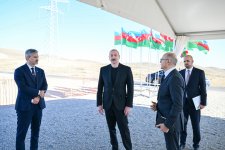 Президент Ильхам Алиев заложил фундамент солнечных электростанций «Шамс» и «Уфуг» в селе Шахвелли Джебраильского района (ФОТО)