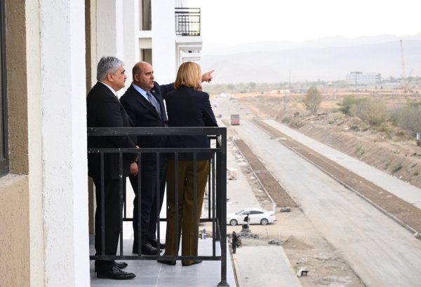 Заместители премьер-министров Азербайджана и Беларуси осмотрели строящийся в городе Агдам второй жилой комплекс (ФОТО)