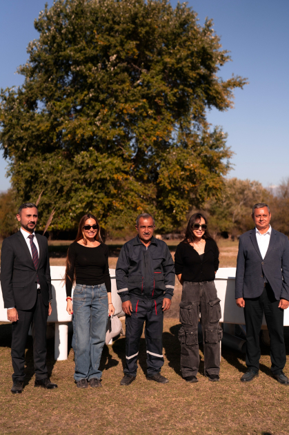 Вице-президент Фонда Гейдара Алиева Лейла Алиева и руководитель Баку Медиа Центра Арзу Алиева приняли участие в церемонии открытия Ахар-Бахарского национального парка в Гахском районе (ФОТО)