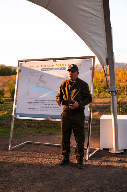 Вице-президент Фонда Гейдара Алиева Лейла Алиева и руководитель Баку Медиа Центра Арзу Алиева приняли участие в церемонии открытия Ахар-Бахарского национального парка в Гахском районе (ФОТО)