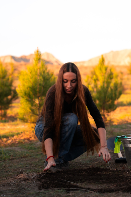 Вице-президент Фонда Гейдара Алиева Лейла Алиева и руководитель Баку Медиа Центра Арзу Алиева приняли участие в церемонии открытия Ахар-Бахарского национального парка в Гахском районе (ФОТО)