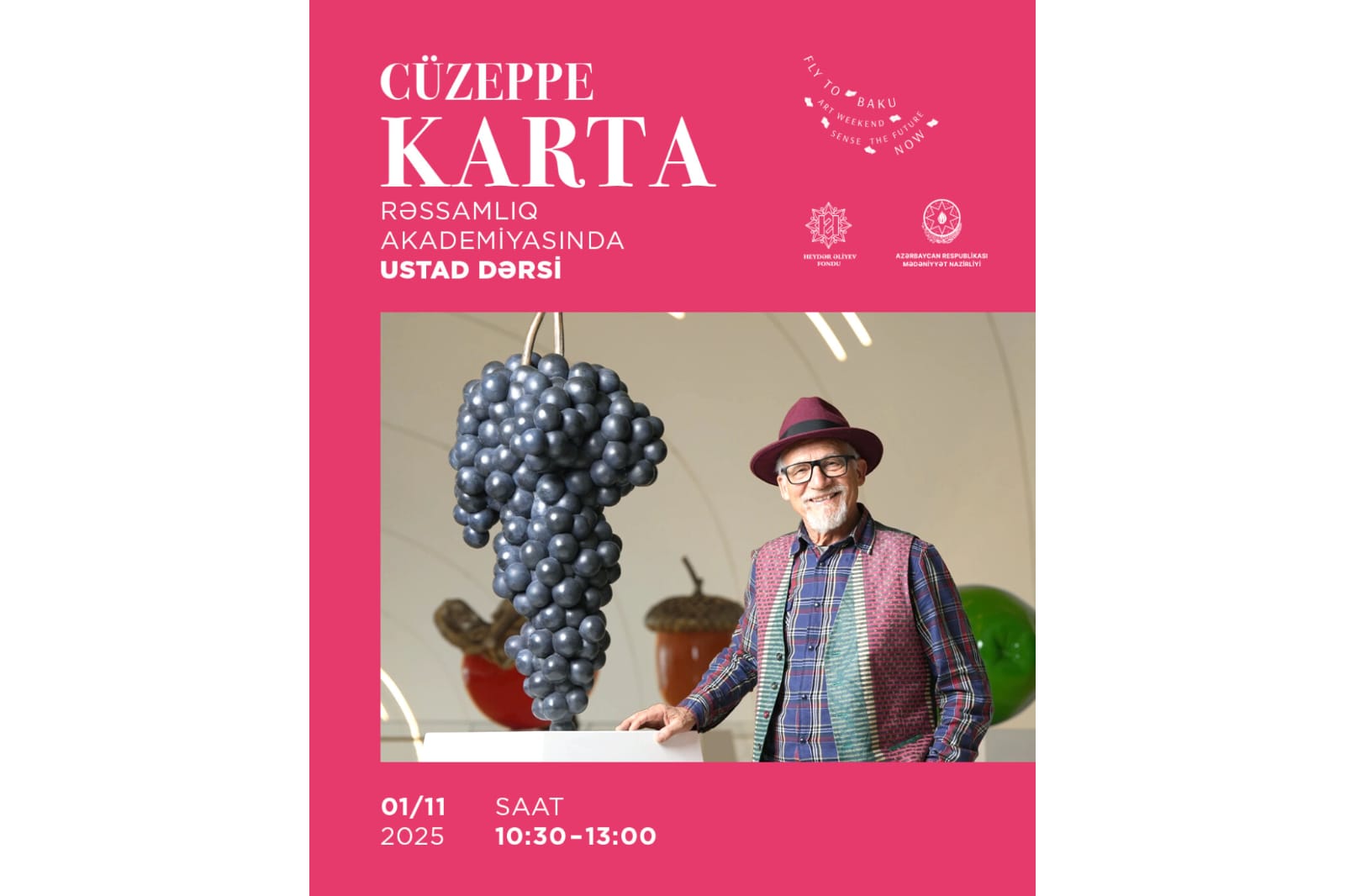 Состоится мастер-класс итальянского скульптора Джузеппе Карта для молодых художников