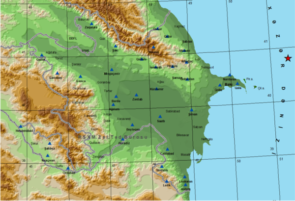 В Каспийском море произошло землетрясение
