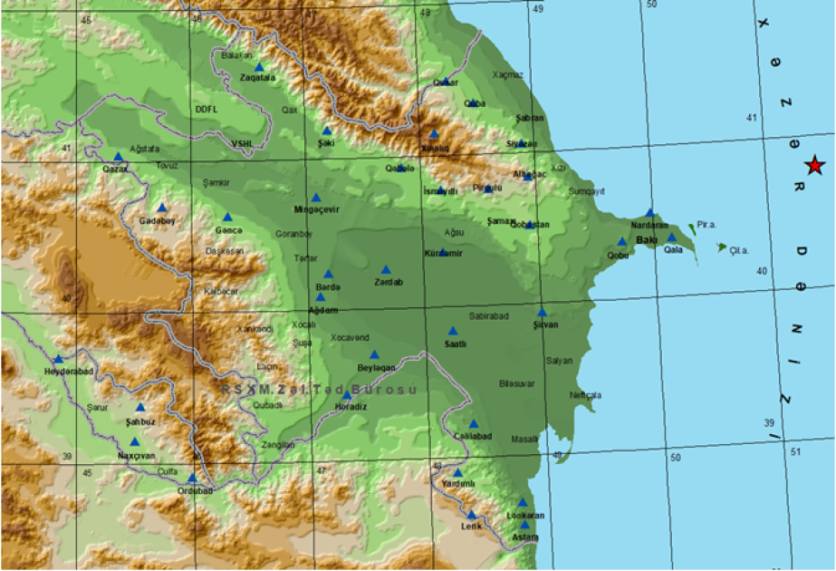 В Каспийском море произошло землетрясение