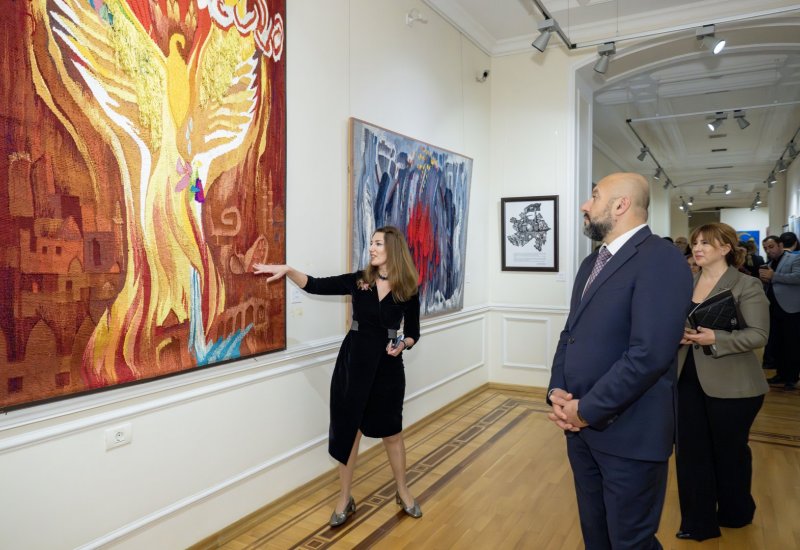 В Национальном музее искусств Азербайджана открылась выставка "Цвета Победы" (ФОТО)