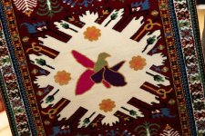 Ковёр "Çələbi", сотканный в рамках проекта "Карабах в узорах", передан в филиал Азербайджанского музея ковра в Шуше (ФОТО)