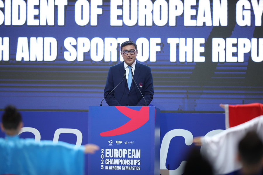 В Гяндже проходит чемпионат Европы по аэробной гимнастике (ФОТО)