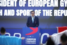 В Гяндже проходит чемпионат Европы по аэробной гимнастике (ФОТО)