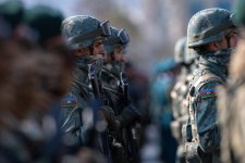 Президент Ильхам Алиев, Первая леди Мехрибан Алиева, Реджеп Тайип Эрдоган и Мухаммад Шахбаз Шариф приняли участие в Военном параде, посвященном пятой годовщине Победы в Отечественной войне (ФОТО/ВИДЕО)