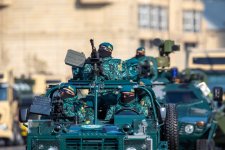 Президент Ильхам Алиев, Первая леди Мехрибан Алиева, Реджеп Тайип Эрдоган и Мухаммад Шахбаз Шариф приняли участие в Военном параде, посвященном пятой годовщине Победы в Отечественной войне (ФОТО/ВИДЕО)