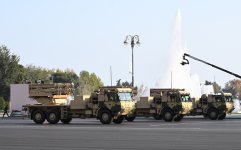 Президент Ильхам Алиев, Первая леди Мехрибан Алиева, Реджеп Тайип Эрдоган и Мухаммад Шахбаз Шариф приняли участие в Военном параде, посвященном пятой годовщине Победы в Отечественной войне (ФОТО/ВИДЕО)