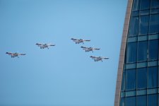 Президент Ильхам Алиев, Первая леди Мехрибан Алиева, Реджеп Тайип Эрдоган и Мухаммад Шахбаз Шариф приняли участие в Военном параде, посвященном пятой годовщине Победы в Отечественной войне (ФОТО/ВИДЕО)