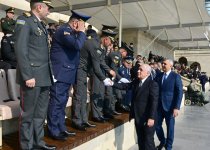 Президент Ильхам Алиев, Первая леди Мехрибан Алиева, Реджеп Тайип Эрдоган и Мухаммад Шахбаз Шариф приняли участие в Военном параде, посвященном пятой годовщине Победы в Отечественной войне (ФОТО/ВИДЕО)