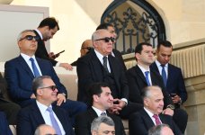 Президент Ильхам Алиев, Первая леди Мехрибан Алиева, Реджеп Тайип Эрдоган и Мухаммад Шахбаз Шариф приняли участие в Военном параде, посвященном пятой годовщине Победы в Отечественной войне (ФОТО/ВИДЕО)