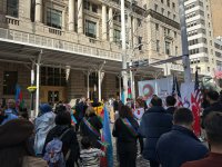 Государственный флаг Азербайджана поднят в знаменитом парке Нью-Йорка (ФОТО)