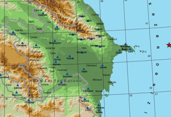 В Каспийском море произошло землетрясение