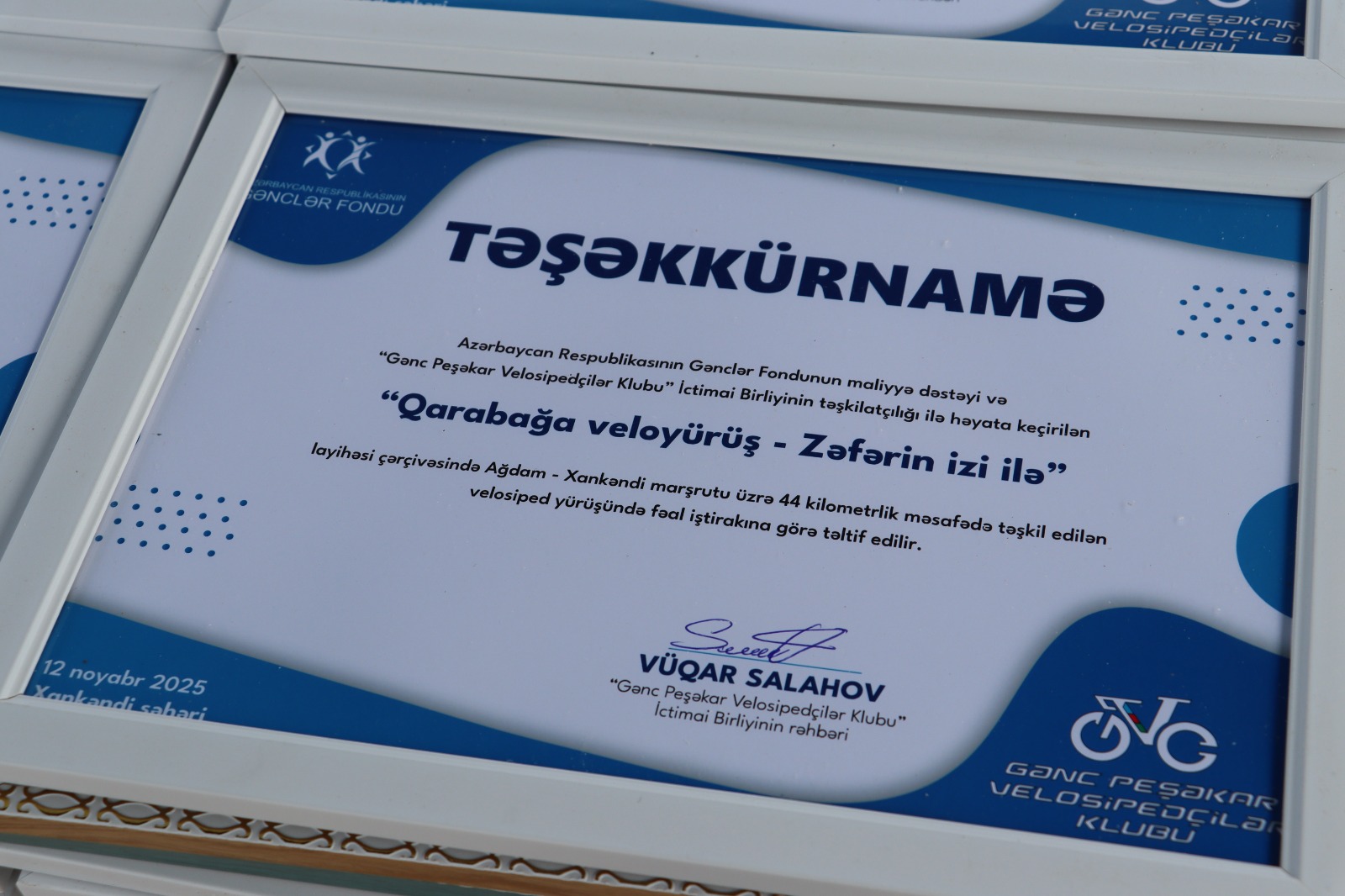 В Ханкенди проведен финальный этап велопробега «По следам Победы» (ФОТО)