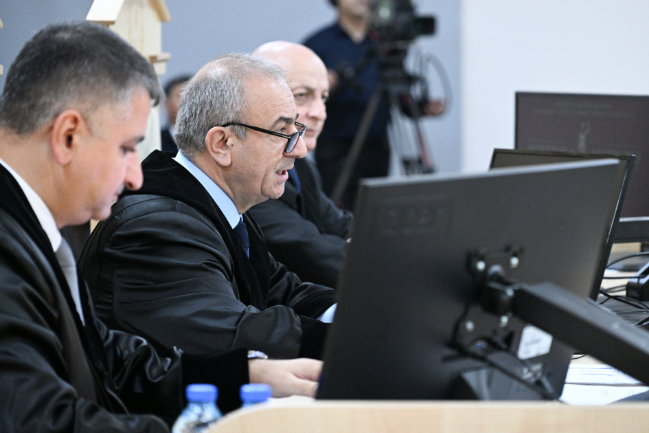 Продолжился суд над лицами, обвиняемыми в совершении многочисленных преступлений против азербайджанского народа (ФОТО)