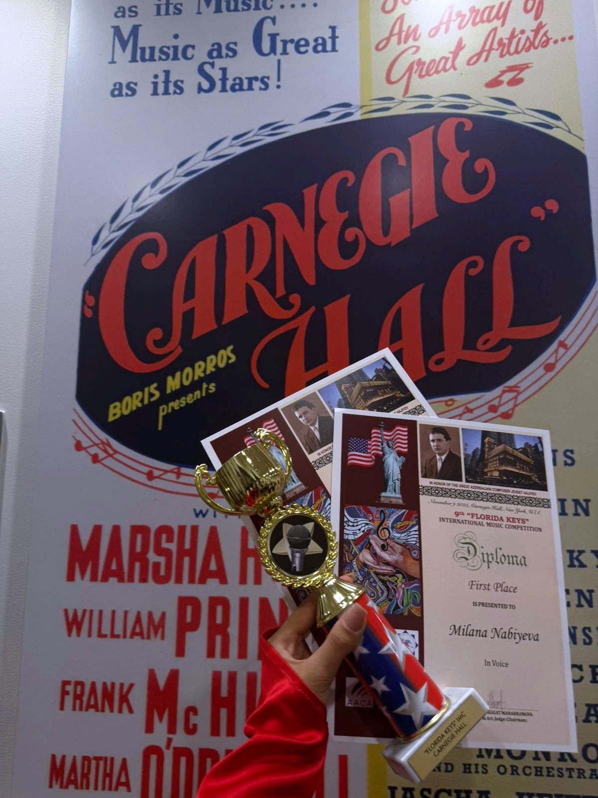 Воспитанники Айбениз Гашимовой стали победителями Florida Keys на сцене Карнеги-холл (ВИДЕО, ФОТО)