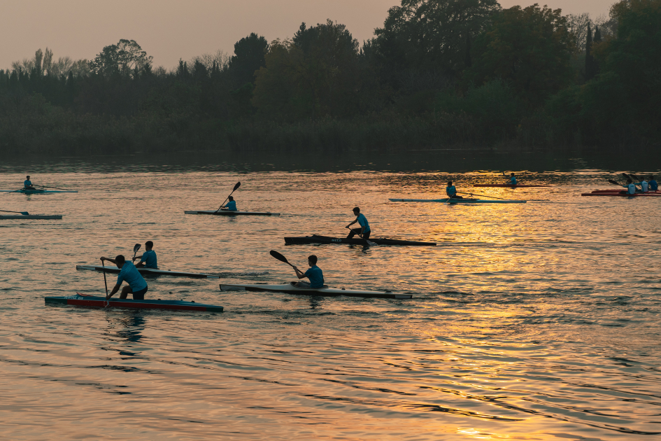 Вице-президент Фонда Гейдара Алиева Лейла Алиева встретилась со спортсменами на гребной базе в Мингячевире (ФОТО)
