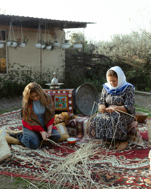 Лейла Алиева, Арзу Алиева и Алена Алиева посетили фермерское хозяйство в Лянкяране (ФОТО)