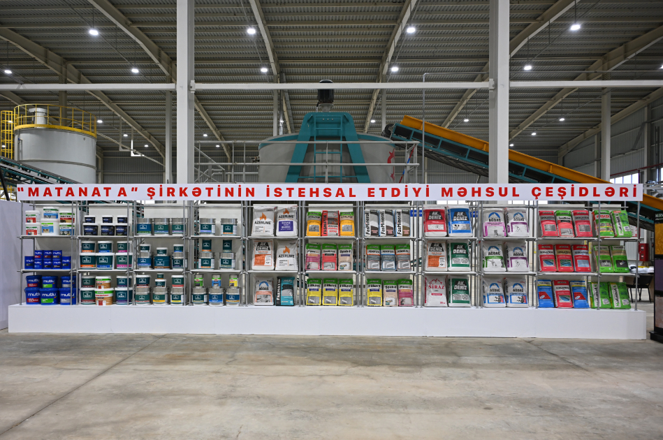 Президент Ильхам Алиев принял участие в открытии завода по производству минеральной каменной ваты AZWOOL (ФОТО/ВИДЕО)