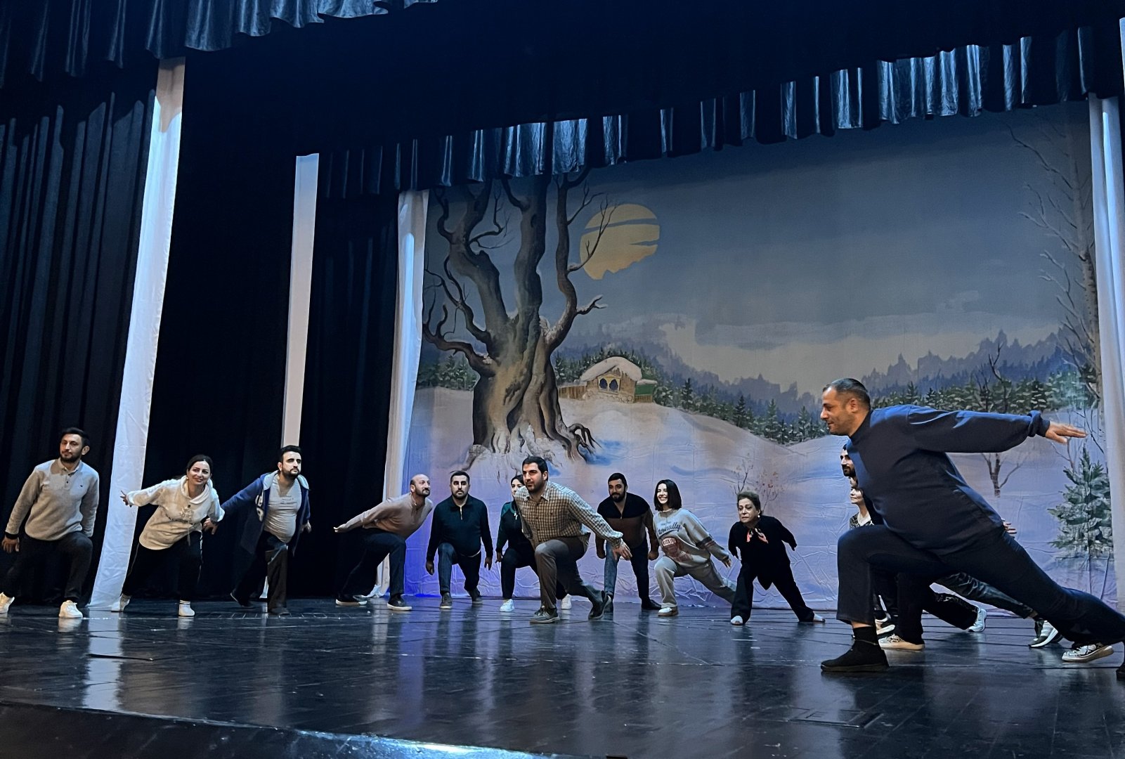 В Мингячевире прошел мастер-класс по профессиональному театральному искусству (ФОТО)