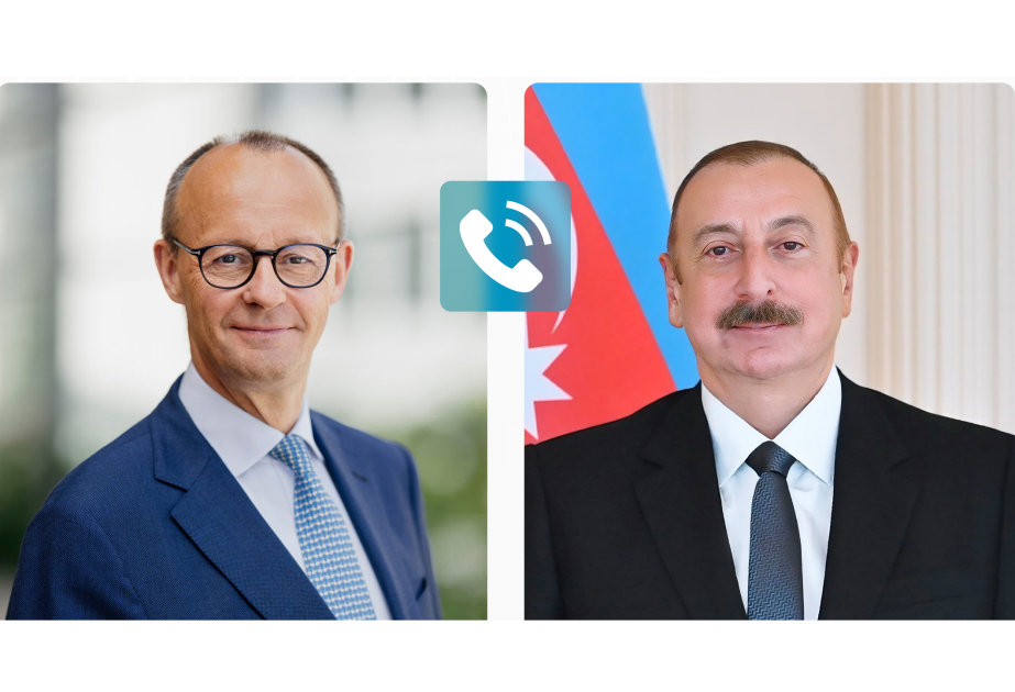 Канцлер Германии позвонил Президенту Ильхаму Алиеву