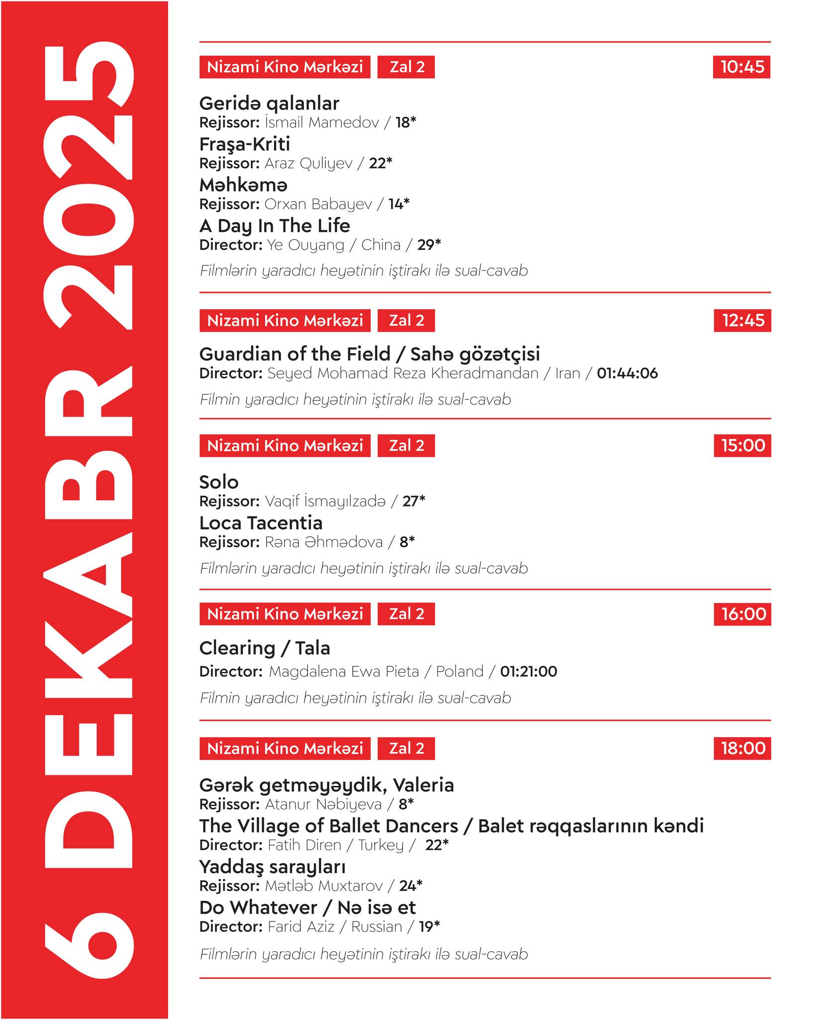 В Баку стартует 16-й Международный кинофестиваль: 34 страны, 78 фильмов (ФОТО)