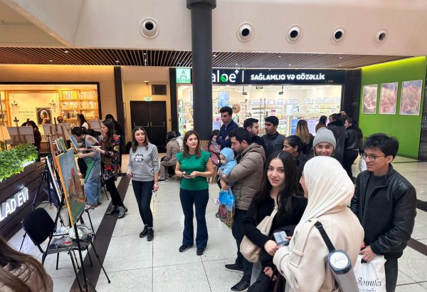 В Гяндже в формате live show представлена экспозиция "Польша глазами азербайджанских художников" (ФОТО)