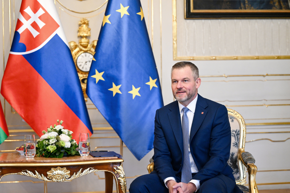 Состоялась встреча Президента Ильхама Алиева с Президентом Словакии в формате один на один (ФОТО)