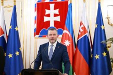 Президент Ильхам Алиев и Президент Петер Пеллегрини выступили с заявлениями для прессы (ФОТО/ВИДЕО)