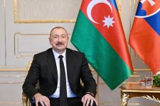 Состоялась встреча Президента Ильхама Алиева с Президентом Словакии в формате один на один (ФОТО)