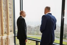 Состоялись встречи Президента Ильхама Алиева с председателем Национального совета Словакии в формате один на один и расширенном составе (ФОТО)