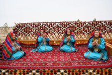 Вице-президент Фонда Гейдара Алиева Лейла Алиева приняла участие в выставке, посвященной национальной кухне Туркменистана (ФОТО)