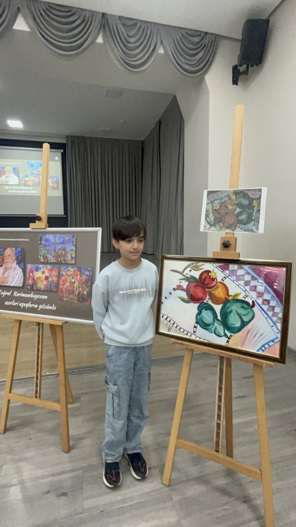 Творчество Тогрула Нариманбекова глазами детей - в Баку прибыла дочь художника (ФОТО)