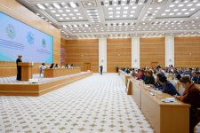 Вице-президент Фонда Гейдара Алиева Лейла Алиева приняла участие в международной конференции в Туркменистане (ФОТО)