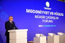 Культура и право: современные вызовы – на форуме в Баку обсуждены важные вопросы (ФОТО)