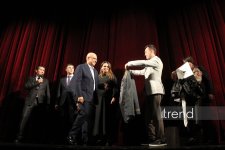 В Азербайджанском русском драмтеатре прошли первые гастроли Жетысайского драмтеатра со спектаклем "Мой друг" (ФОТО)