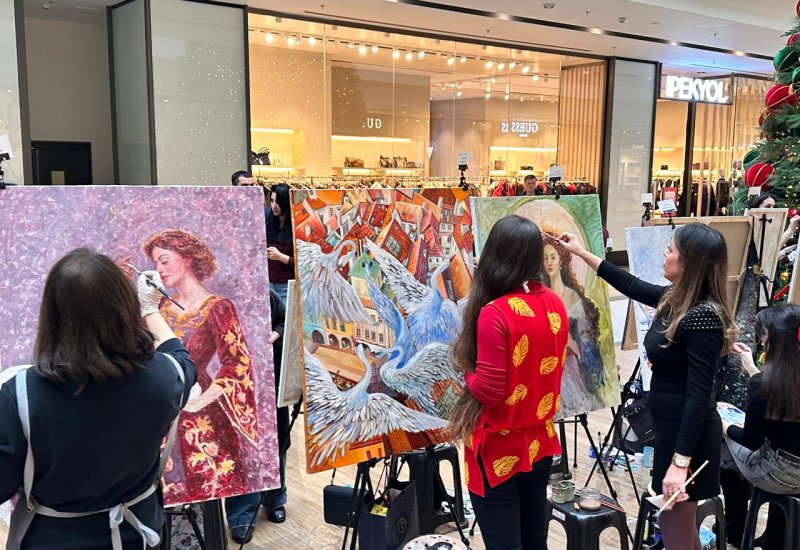 Live-show в Баку - Чехия глазами азербайджанских художников (ФОТО)