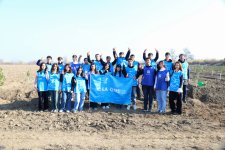 IDEA организовала массовые акции по посадке деревьев в Барде и Бейлягане (ФОТО)