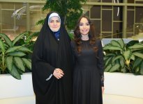 Вице-президент Фонда Гейдара Алиева Лейла Алиева и дочь Президента Ирана Захра Пезешкиан посетили выставку «Мои моря, мои океаны» (ФОТО)