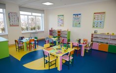 Президент Ильхам Алиев принял участие в открытии после капитального ремонта здания полной средней школы № 1 поселка Кяркиджахан