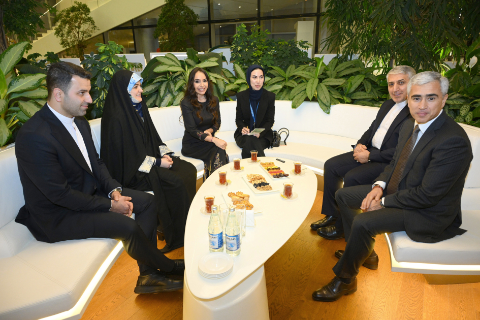 Вице-президент Фонда Гейдара Алиева Лейла Алиева и дочь Президента Ирана Захра Пезешкиан посетили выставку «Мои моря, мои океаны» (ФОТО)