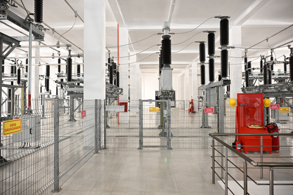 Президент Ильхам Алиев принял участие на открытии электроподстанции «Ханкенди-1»