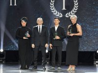 Вице-президент Фонда Гейдара Алиева Лейла Алиева и руководитель Баку Медиа Центра Арзу Алиева приняли участие в Гала-церемонии, посвященной спортивным итогам года (ФОТО)